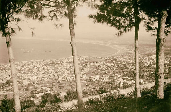 Carmel Haifa bay top 1920 Israel