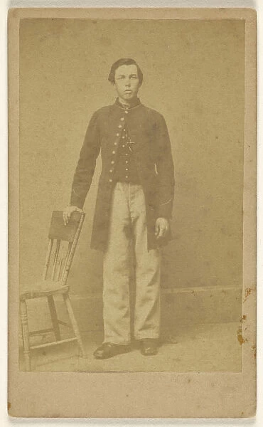 Confederate soldier standing Samuel A Cooley