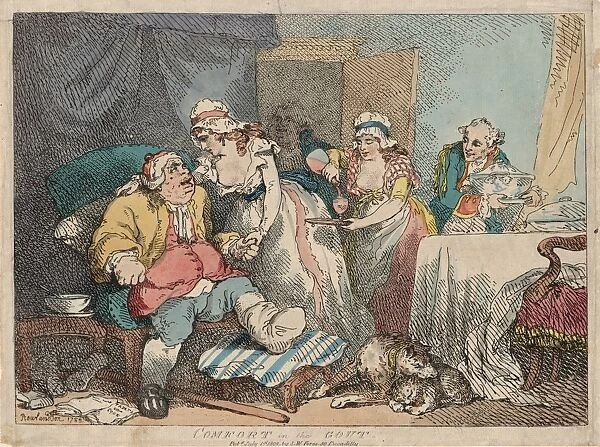 Drawings Prints, Print, Comfort Gout, Artist, Publisher, Thomas Rowlandson, Samuel William Fores