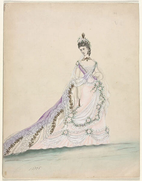 Fashion Study designed Worth 1870 France 19th century