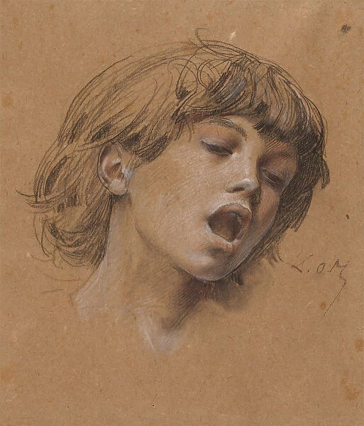 Head Boy Singing Study Music 1898 Luc-Olivier Merson