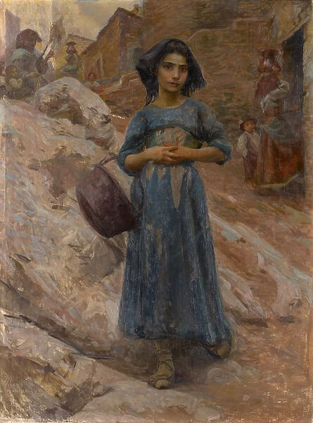 Il caldajo water carrier 1903 oil canvas 93 x 69 cm
