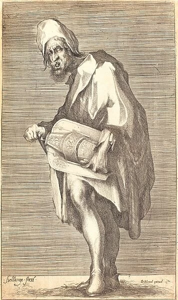 Jacques Bellange, French (c. 1575-died 1616), The Blind Hurdy Gurdy Player, etching