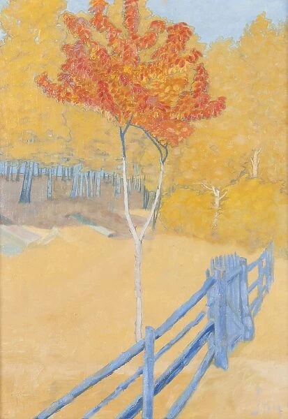 John Sten Autumn landscape 1906 Oil canvas