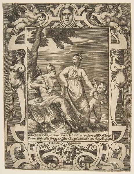 Jupiter left form shepherd accompanied Mnemosyne