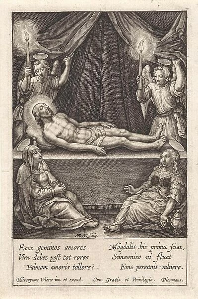 Lamentation of Christ, Antonie Wierix (III), Hieronymus Wierix, Piermans, 1606