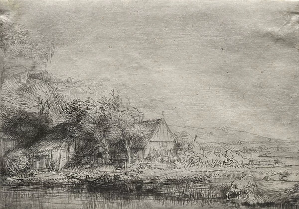 Landscape Cow 1650 Rembrandt van Rijn Dutch 1606-1669