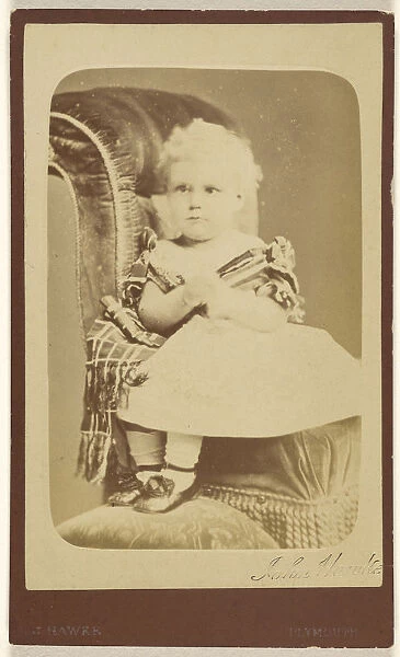 little girl seated John Hawke British active 1870s