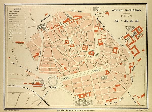Map of Aix, France