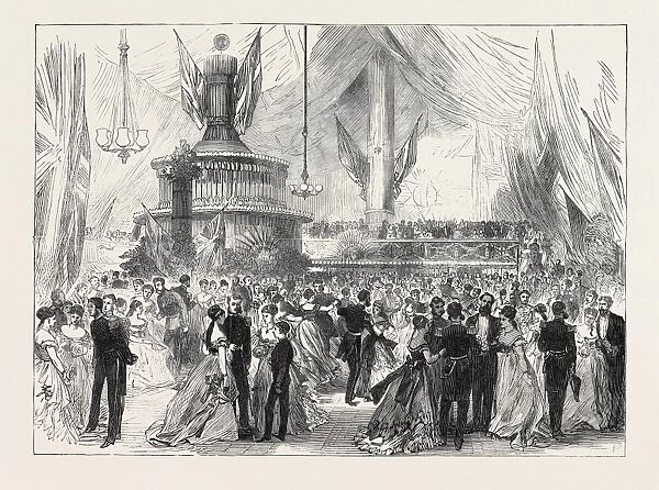 New Years Eve Ball on Board H. M. s. Caledonia, at Malta, 1869