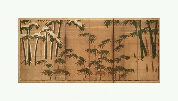 ÕøøÕ¡úþ½╣Õø│Õ▒ÅÚó¿ Bamboo Four Seasons Muromachi period