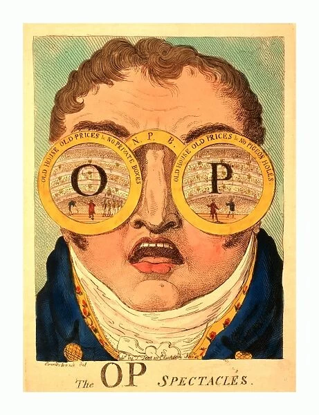 The OP spectacles, Cruikshank, George, 1792-1878, artist, engraving 1809, Satire