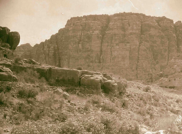 Petra Umm-el-Biyara 1898 Jordan Extinct city