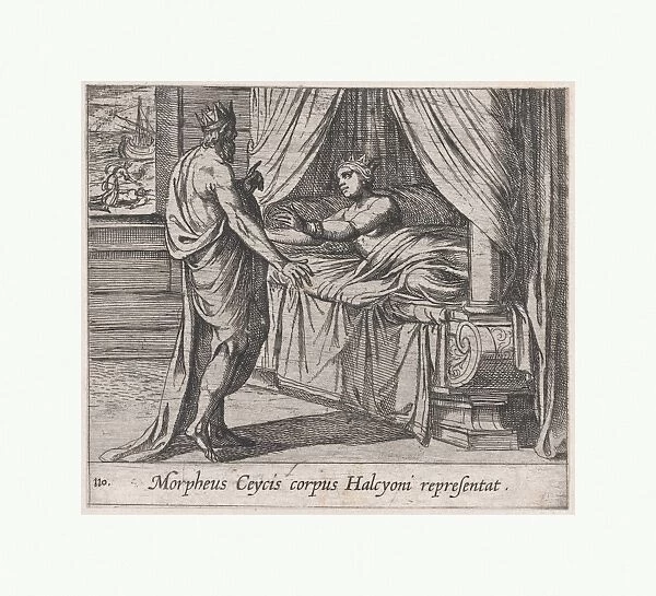 Plate 110 Morpheus Ceyx Appearing Alcyone Morpheus Ceycis corpus Halcyoni representat