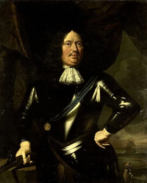 Portrait of an Admiral, possibly Adriaen Banckert, Vice-Admiral of Zeeland, Anonymous, c
