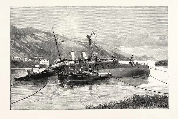 Position of H. M. s. Howe at Ferrol after the First Attempt to Raise Her, a Coruna