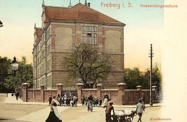Schools Freiberg Sachsen Leiterwagen 1903 Landkreis Mittelsachsen