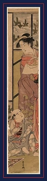 Shigenoi kowakare, The separation of Shigenoi. Utagawa, Toyokuni, 1769-1825, artist