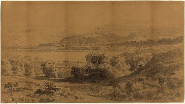Stanislaus Graf von Kalckreuth, German (1820-1894), Panorama on a Mountain Lake, 1857