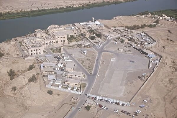 Aerial view of unknown forward operating base in Northern Iraq