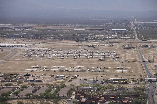Davis-Monthan Air Force Base airplane boneyard in Arizona