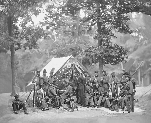 Engineer camp, 8th N. Y. State Militia, American Civil War