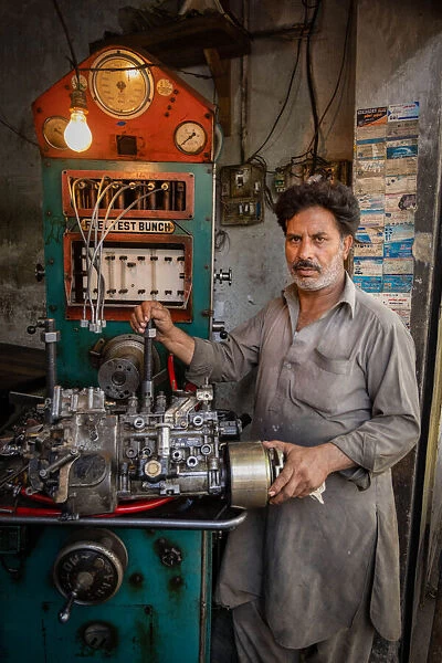 Truck workshop in Rawalpindi, Pakistan
