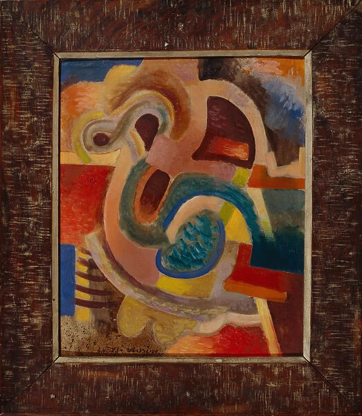 Abstract Composition No 8, 1913. Artist: Baranov-Rossine, Vladimir Davidovich (1888-1942)