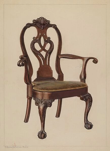 Armchair, 1937. Creator: M. Rosenshield-von-Paulin