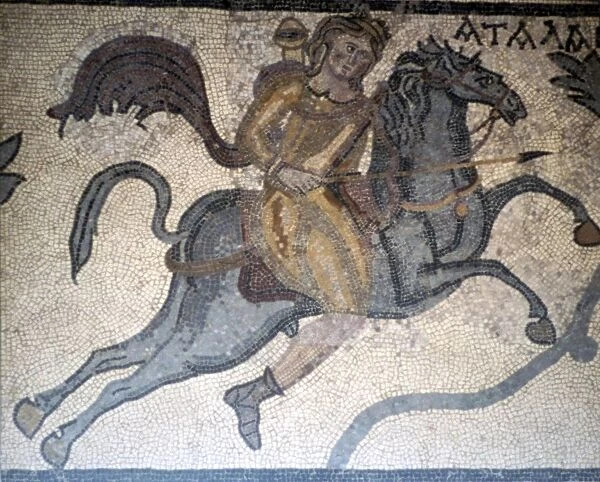 Atlanta on Horseback, Carthage Mosaic, c3rd century