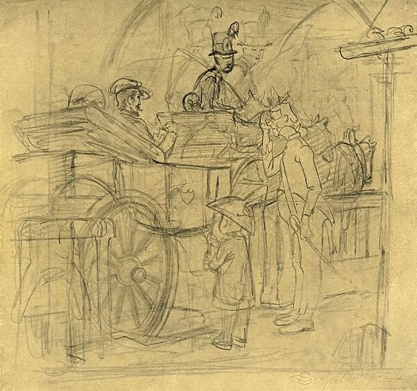 Auf Reisen, mid-late 19th century, (c1924). Creator: Carl Spitzweg