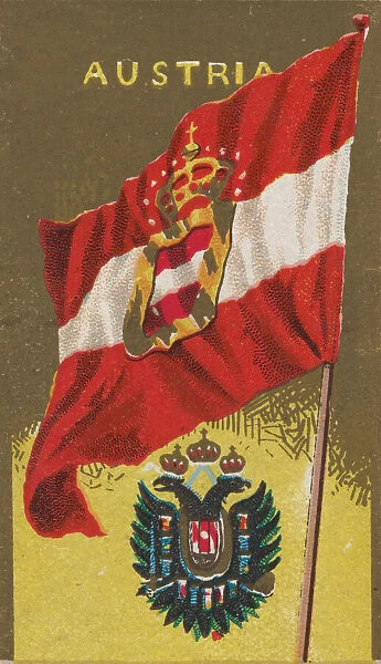 Austria, from Flags of All Nations, Series 1 (N9) for Allen &