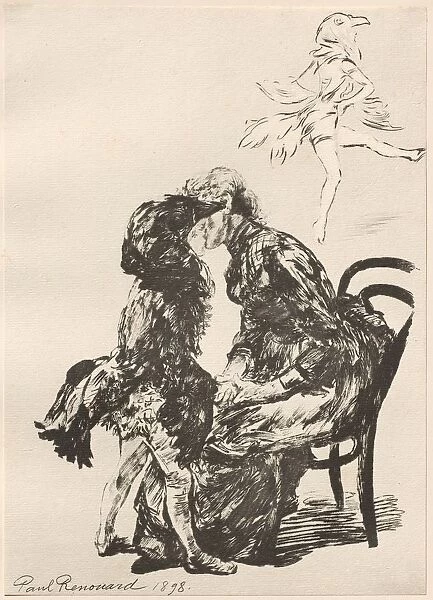 Avant Le Ballet, 1898. Creator: Charles Paul Renouard (French, 1845-1924); Imprimerie Champenois