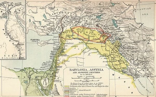 Babylonia, Assyria and Adjoining Countries, c1902, (1903)