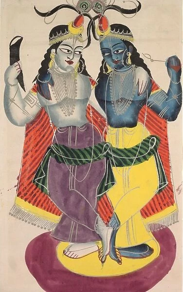 Balarama and Krishna, 1800s. Creator: Unknown