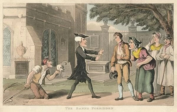 The Banns Forbidden, 1820. Artist: Thomas Rowlandson