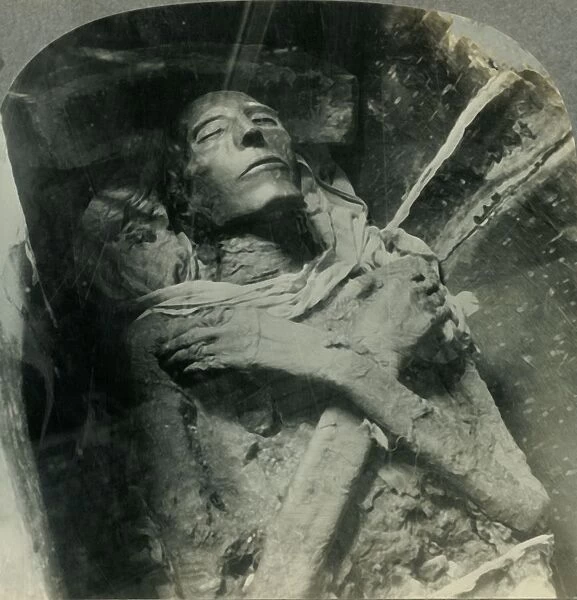 The Body of Sethos I Who Lived in the 14th Century B. C. Cairo, Egypt, c1930s. Creator: Unknown