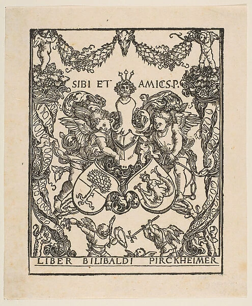 The Book Plate of Wilibald Pirckheimer. n. d. Creator: Albrecht Durer