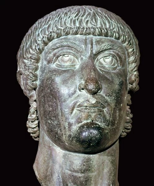 Bronze head of Constantine I, 3rd century BC