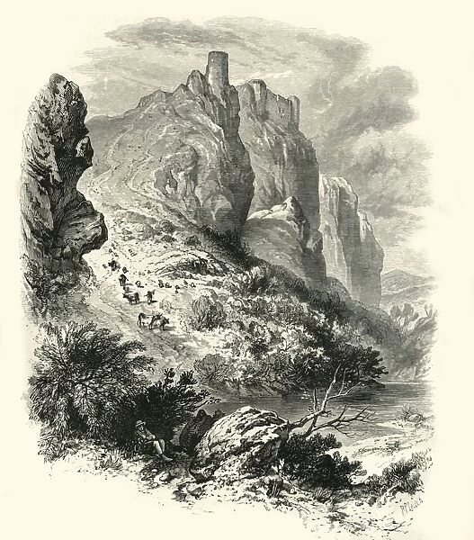 Carreg Cennen Castle, c1870