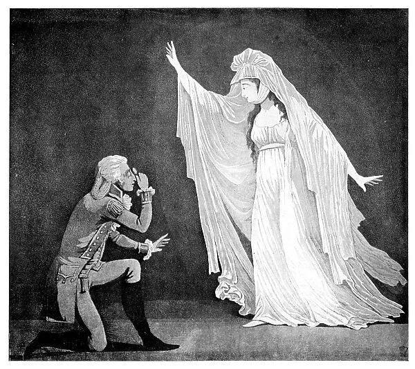 The Castle Spectre and her ernest admirer, 1793