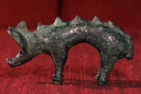 Celtic bronze boar, Hounslow, Middlesex, England, 1st century BC- 1st century AD