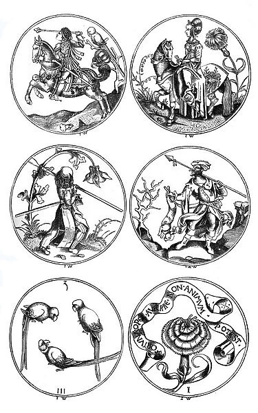 Circular playing cards, Germany, 15th century (1870)