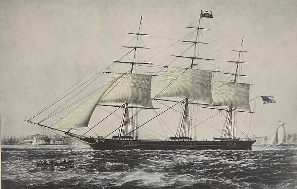 Clipper Ship Nightingale, 1854, Currier & Ives (Colour Lithograph)