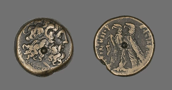 Coin Depicting the God Zeus, 117-111 BCE, issued by Ptolemy X (Soter II)