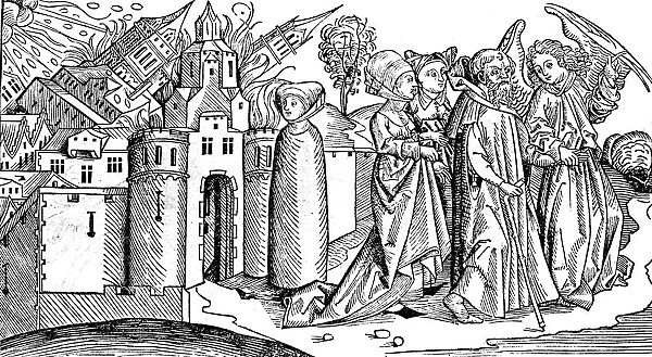Destruction of Sodom and Gomorrah by earthquake, 1493
