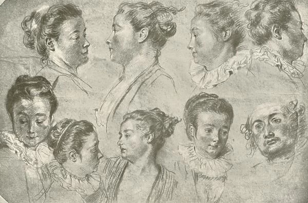 Drawing in Three Chalks, early 18th century, (1908). Creator: Unknown