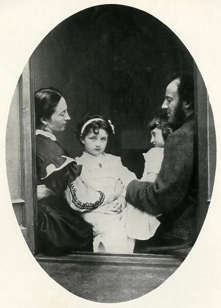 Effie Gray, John Everett Millais, and their daughters Effie and Mary, 21 July 1865, (1948)