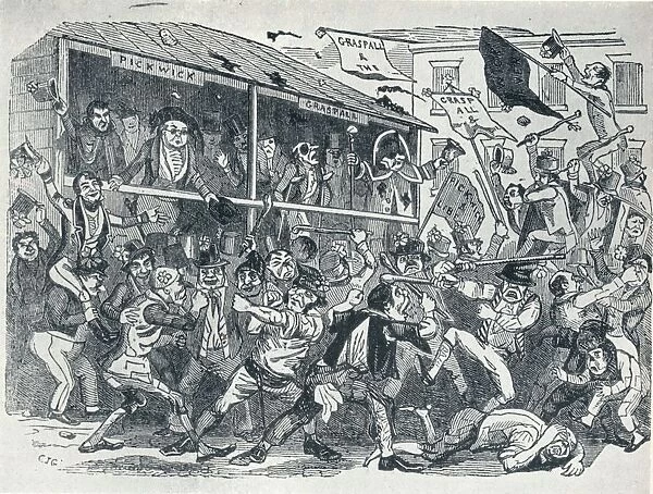 The Election at Eatanswill, (c1836), 1925