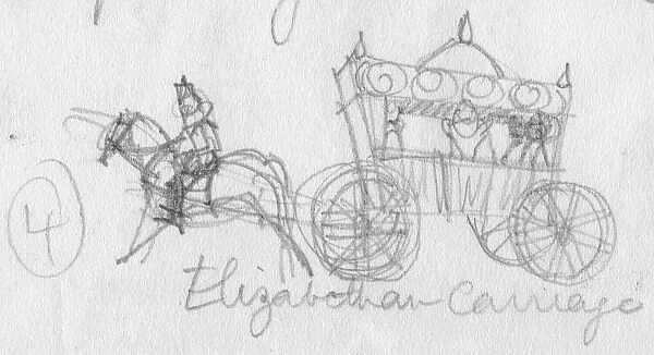 Elizabethan carriage, c1950. Creator: Shirley Markham